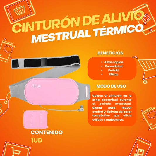 Masajeador con correa térmica para el tratamiento del dolor menstrual y los cólicos